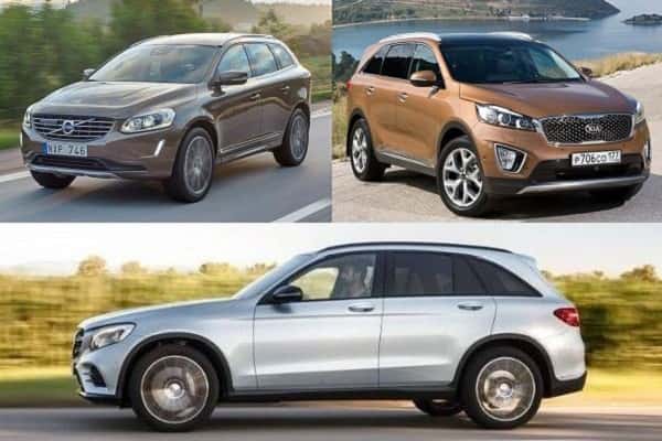 Кроссоверы: Kia Sorento Prime, Volvo XC60, Mercedes-Benz GLC 250