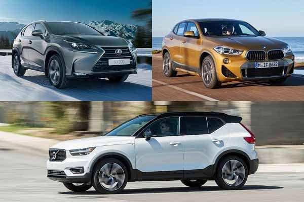 Lexus NX200, BMW X2, Volvo XC40