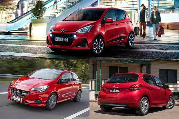 Малолитражки Opel Corsa, Hyundai i10, Peugeot 208