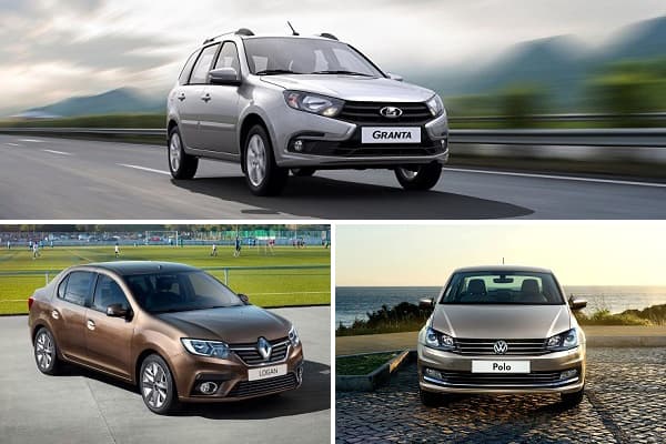 Бюджетные седаны с МКПП LADA Granta, Renault Logan, Volkswagen Polo