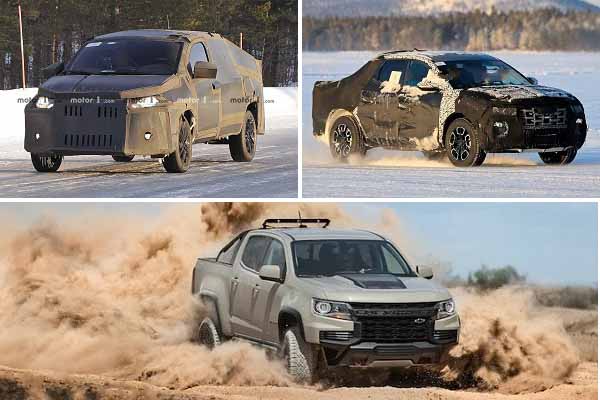 Fiat Mobi Mini Truck, Hyundai Santa Cruz, Chevrolet Colorado