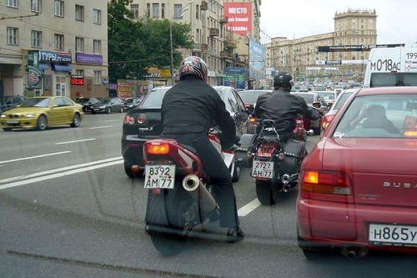 Мотоциклисты в Москве