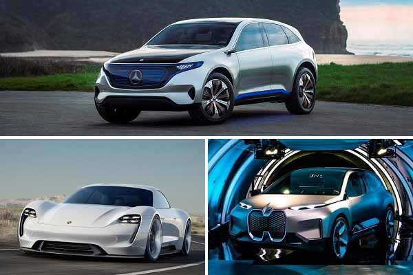 Электрические кроссоверы Mercedes-Benz, Porsche и BMW