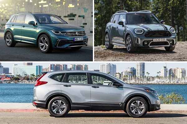 Компактные кроссоверы Volkswagen Tiguan, Mini Countryman, Honda CR-V