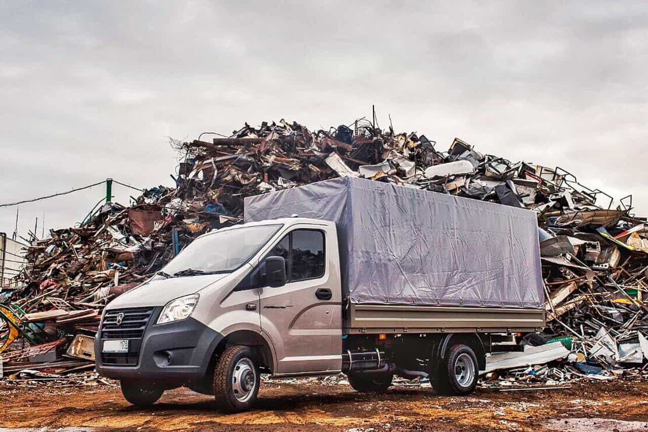 вывоз мусора в мешках на газели