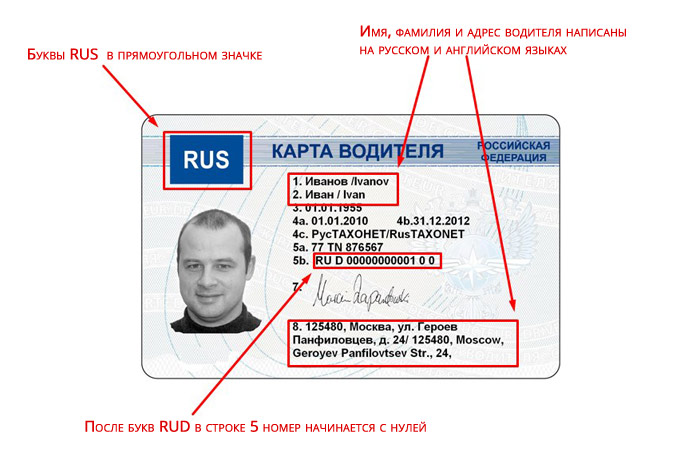 Карта для тахографа и ее оформление